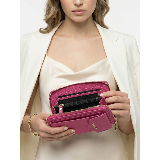 Lazarotti Bologna leren portemonnee met rits rondom en Smartphonehoesje, leer, 19 cm