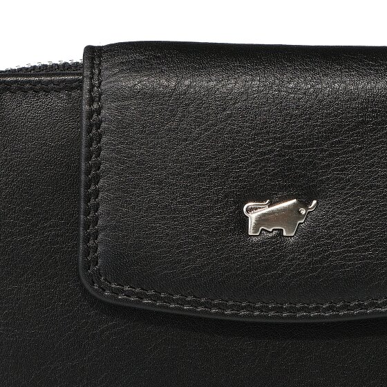 Braun Büffel Golf 3.0 Portemonnee RFID-bescherming Leer 12.5 cm