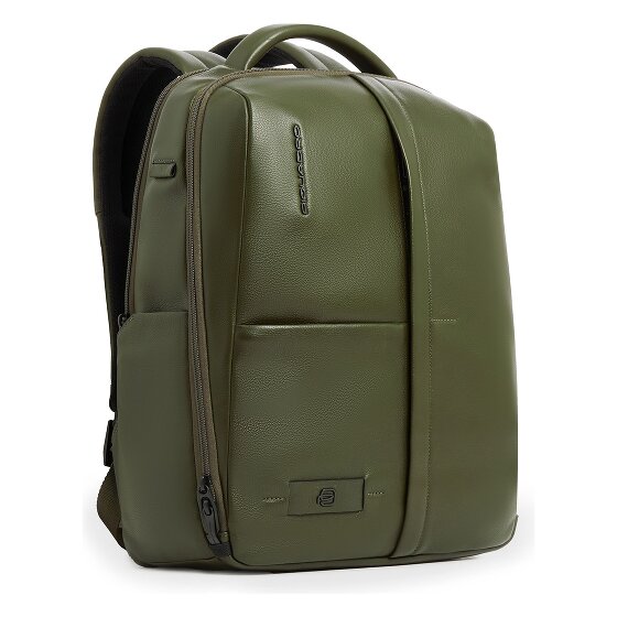 Piquadro Russell Zakelijke rugzak RFID-bescherming Leer 42 cm Laptop compartiment