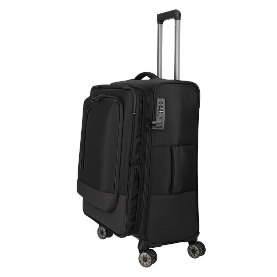 Travelite Crosslite 5.0 4 wielen Trolley M 66 cm met uitbreidingsplooi