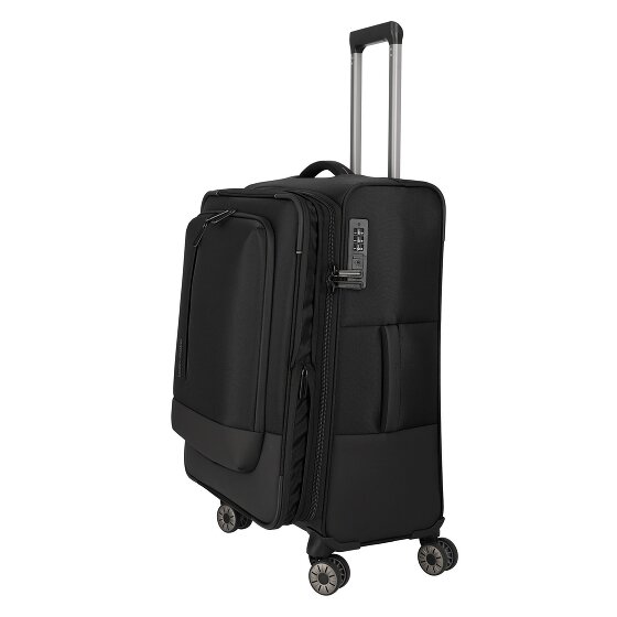 Travelite Crosslite 5.0 4 wielen Trolley M 66 cm met uitbreidingsplooi