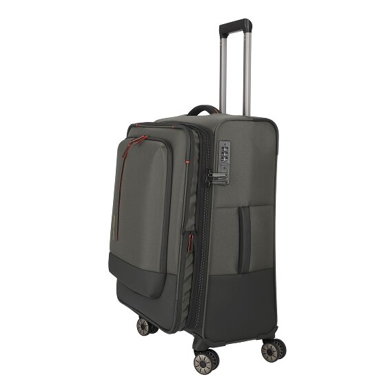 Travelite Crosslite 5.0 4 wielen Trolley M 66 cm met uitbreidingsplooi