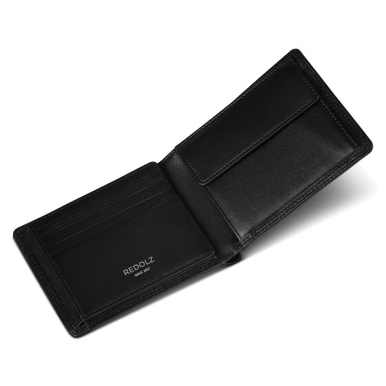 Redolz Leather Essentials QF portemonnee RFID leer 12 cm uitklapbaar