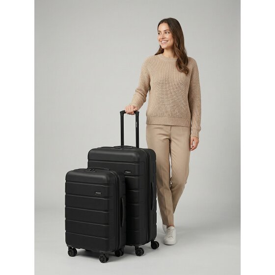 Saxoline Miami 4 wielen Kofferset 2-delig met uitbreidingsplooi