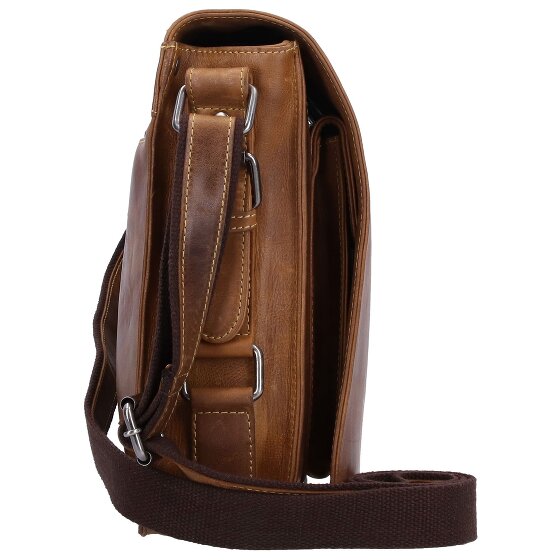Greenburry Vintage Café Racer Messenger Leer 33 cm