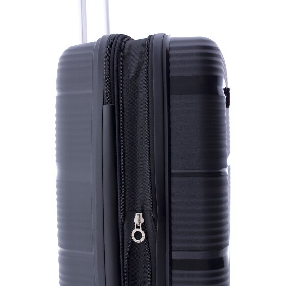 Gladiator 0800 4 wielen Trolley 55 cm met uitbreidingsplooi