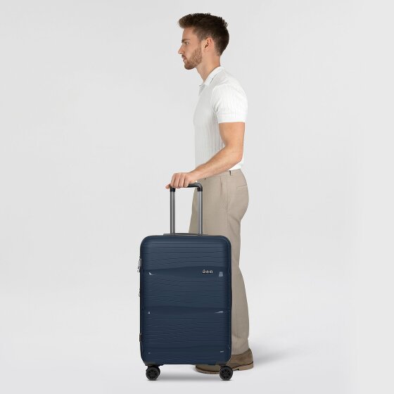 d&n Travel Line 4300-Plus 4 wielen Trolley M 65 cm met uitbreidingsplooi