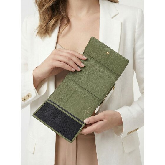 Lazarotti Bologna leer XL portemonnee met ritsvak leer 14 cm