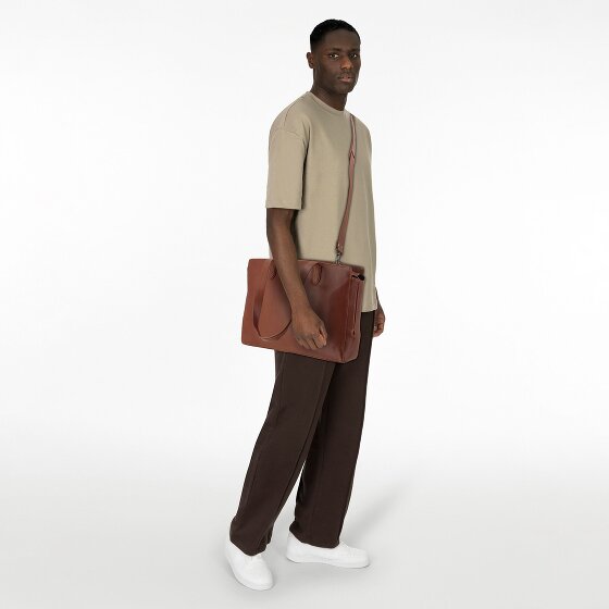 Plevier Power Shopper Tas Leer 41 cm Laptop compartiment