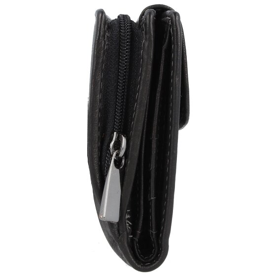 Greenland Nature Zwarte Nappa Portemonnee RFID Leer 19 cm