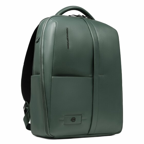 Piquadro Russel Dagrugzak RFID-bescherming Leer 41 cm Laptop compartiment