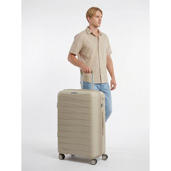 Franky London 4 wielen Trolley L 74 cm met uitbreidingsplooi