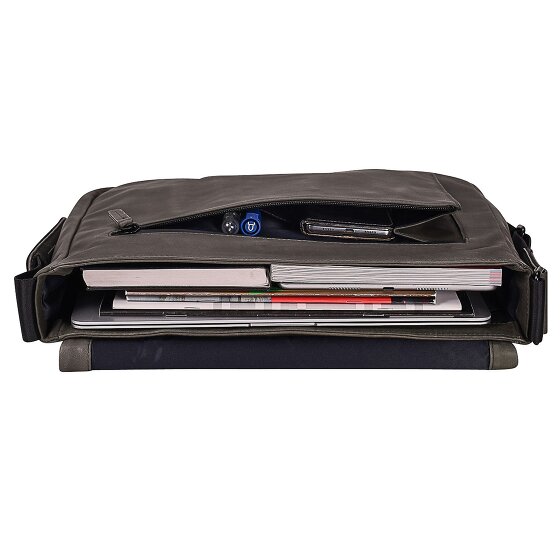 Leonhard Heyden Den Haag Messenger Leer 37 cm Laptopcompartiment