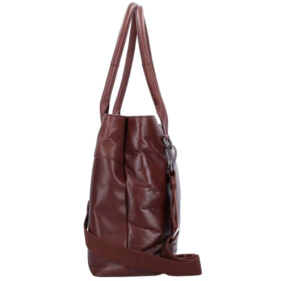 Plevier Rock Amber Schoudertas Leer 43 cm Laptop compartiment