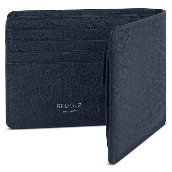 Redolz Leather Essentials QF portemonnee RFID leer 12 cm uitklapbaar met ritsvak