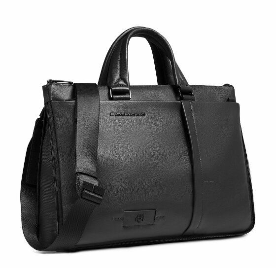 Piquadro Russel Koffer RFID-bescherming Leer 42 cm Laptop compartiment