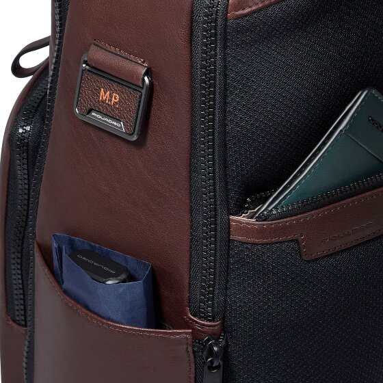 Piquadro Harper reisrugzak leer 42 cm laptopvak
