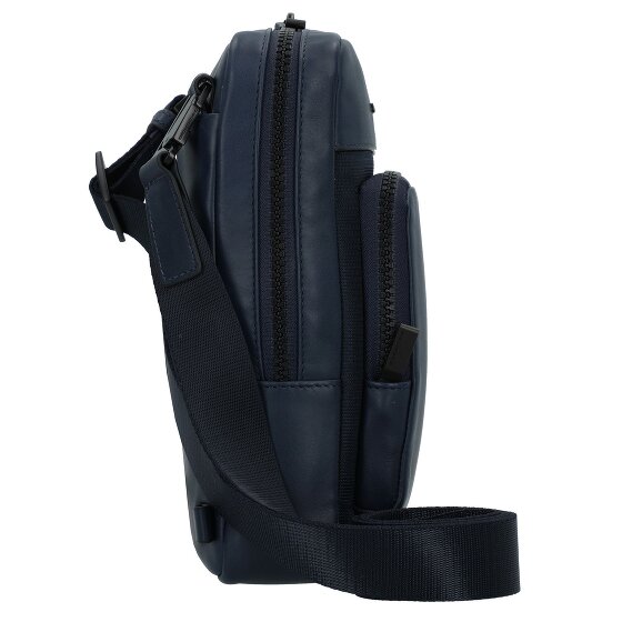 Piquadro Liko Mini tas Schoudertas RFID-bescherming Leer 17 cm