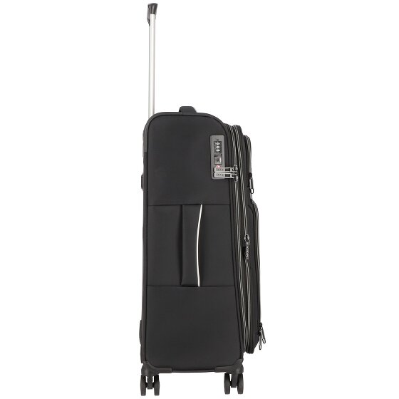 d&n Travel Line 9204 4 wielen Trolley M 66 cm met uitbreidingsplooi