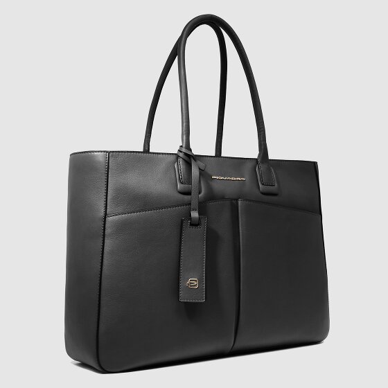 Piquadro Ashley Shopper Tas Leer 41 cm Laptop compartiment