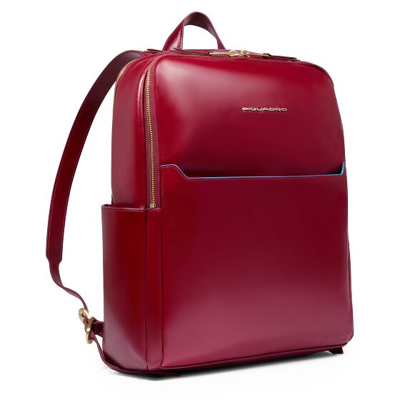 Piquadro Blue Square Dagrugzak RFID-bescherming Leer 37 cm Laptop compartiment