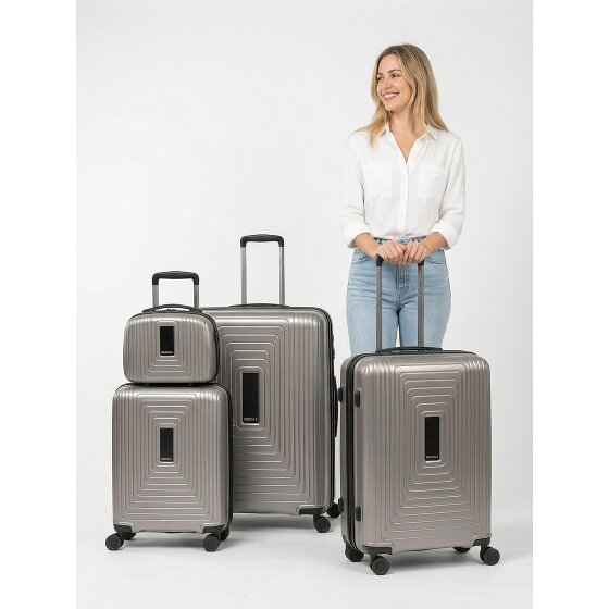 Redolz Essentials 14 4-wiel kofferset + beautycase 4 stuks met stretchvouw