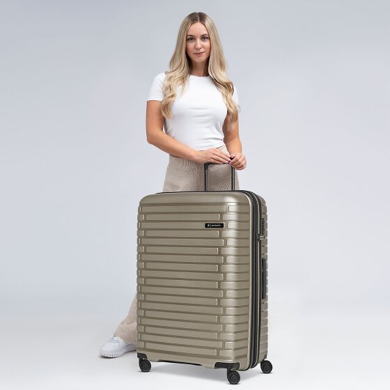 Pactastic Collection 04 THE LARGE + 4 wielen Trolley L 75 cm met uitbreidingsplooi