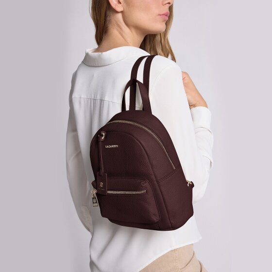 Lazarotti Bologna Leather Stad rugzak Leer 27 cm