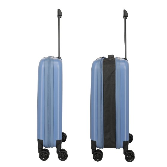 Travelite Basics opvouwbare 4-wiel cabinewagen 55 cm met uitbreidingsplooi