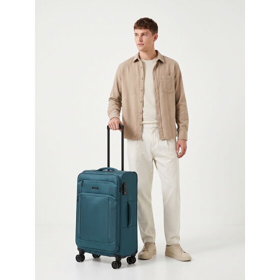 d&n Travel Line 9804 4 wielen Trolley M 68 cm met uitbreidingsplooi