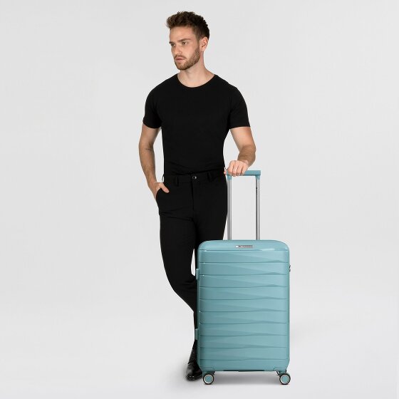 Franky London 4 wielen Trolley M 65 cm met uitbreidingsplooi