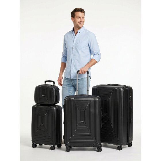 Redolz Essentials 14 4-wiel kofferset + beautycase 4 stuks met stretchvouw