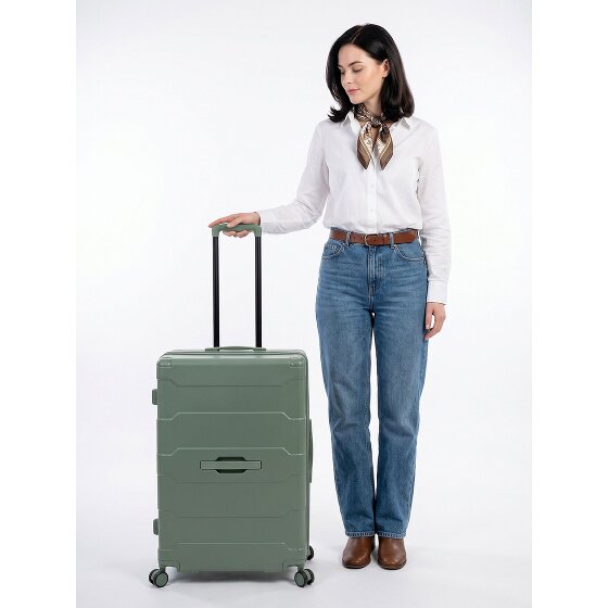 Heys ReNew 4 wielen Trolley L 76 cm met uitbreidingsplooi
