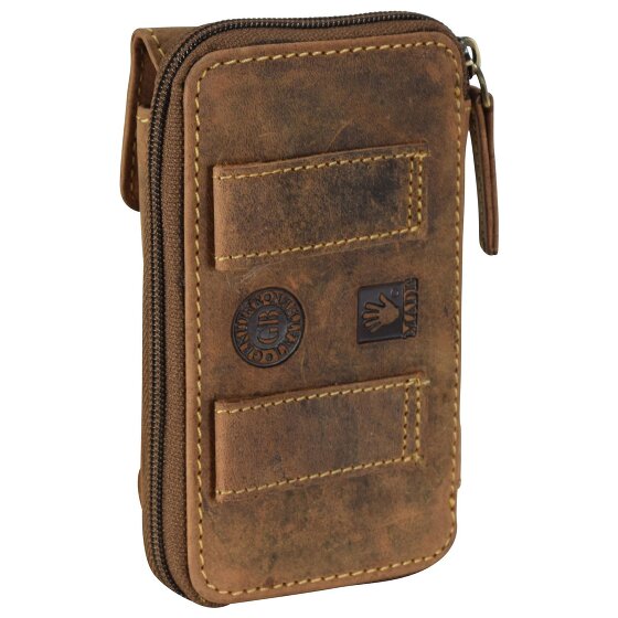 Greenburry Vintage heuptasje leer 14,5 cm