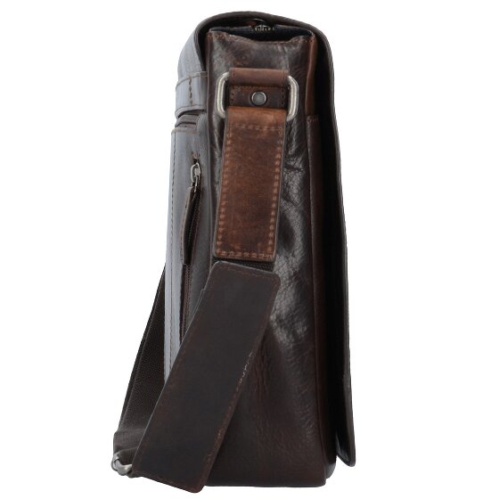 Leonhard Heyden Roma Boodschapper Leder 38 cm Laptopcompartiment