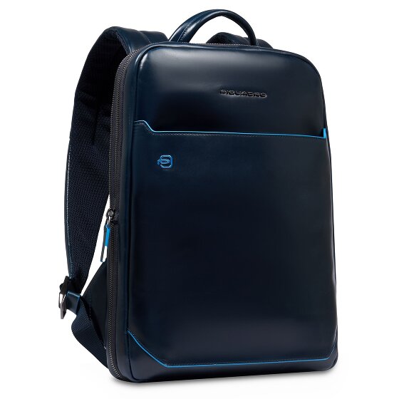 Piquadro Blue Square Dagrugzak RFID-bescherming Leer 37 cm Laptop compartiment