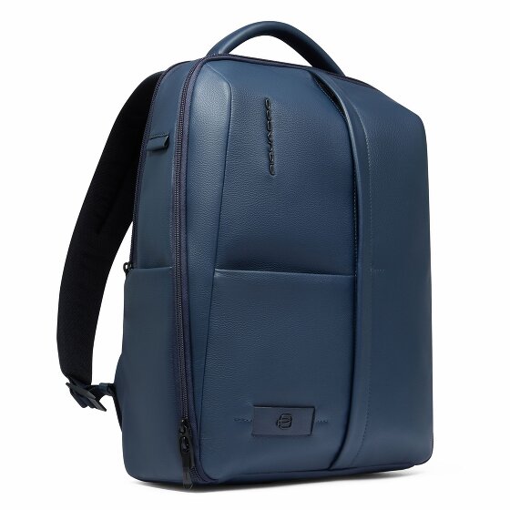 Piquadro Russel Dagrugzak RFID-bescherming Leer 41 cm Laptop compartiment