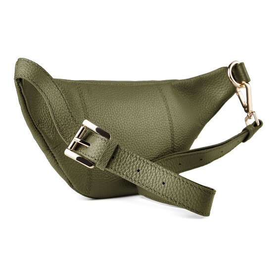 Lazarotti Bologna leer Fanny pack met dubbele rits, crossbody, leer, 25 cm