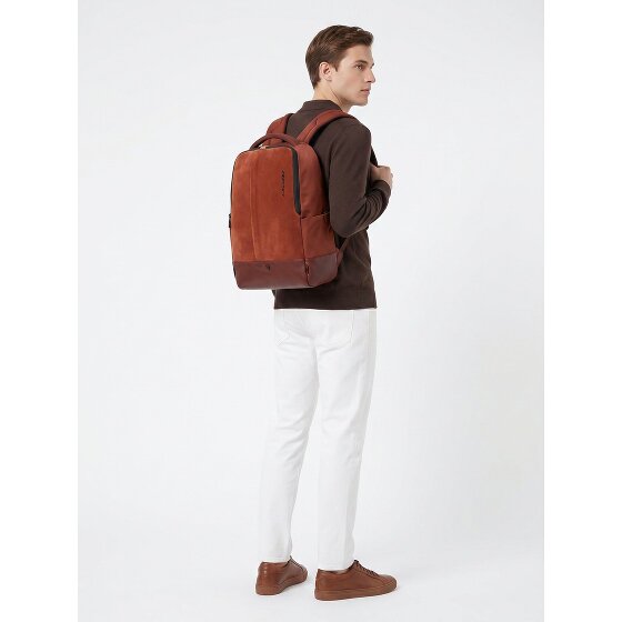 Piquadro Sync Dagrugzak RFID-bescherming Leder 47 cm Laptopvak
