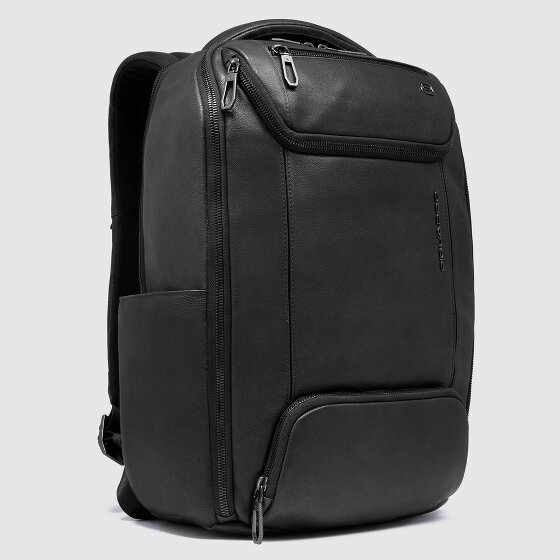 Piquadro Cronus Zakelijke rugzak RFID-bescherming Leer 41 cm Laptop compartiment