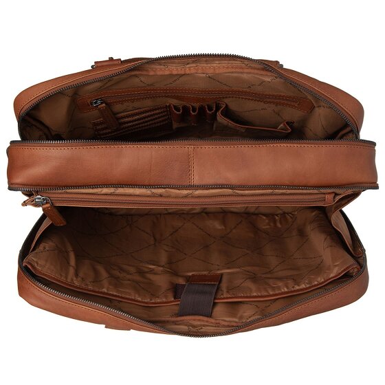The Chesterfield Brand Wax Pull Up Koffer Leer 41 cm Laptop compartiment