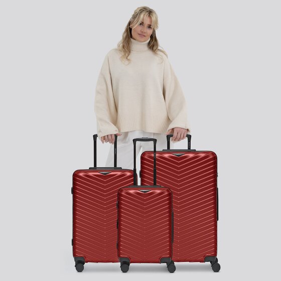 Redolz Essentials 18 4 wielen Kofferset 3-delig met uitbreidingsplooi