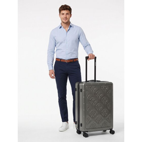 Roberto Cavalli Florence 4 wielen Trolley 74 cm met uitbreidingsplooi