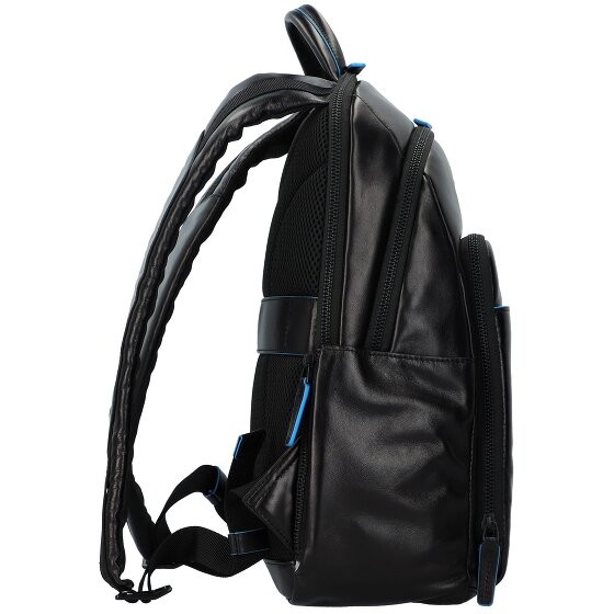 Piquadro Blauwe Revamp Rugzak RFID Leer 39 cm Laptopcompartiment