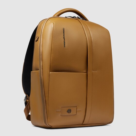 Piquadro Russel Dagrugzak RFID-bescherming Leer 41 cm Laptop compartiment