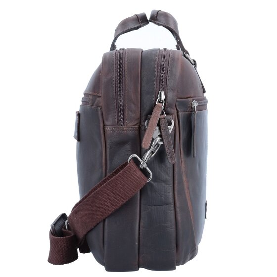 The Chesterfield Brand Wax Pull Up Koffer Leer 40 cm Laptop compartiment