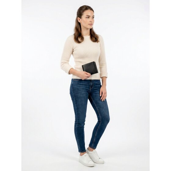 oxmox Leather Portemonnee RFID-bescherming Leder 12 cm