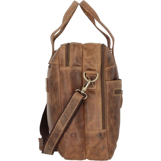 Greenburry Vintage aktetas leer 42 cm Laptop compartiment