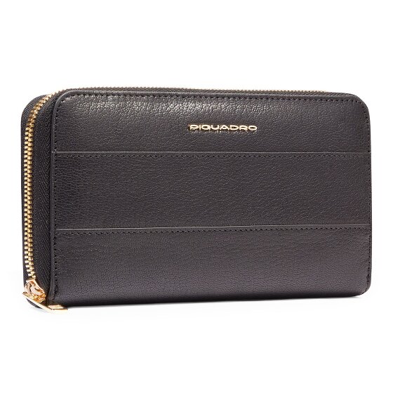 Piquadro Patricia Portemonnee RFID-bescherming Leer 19 cm