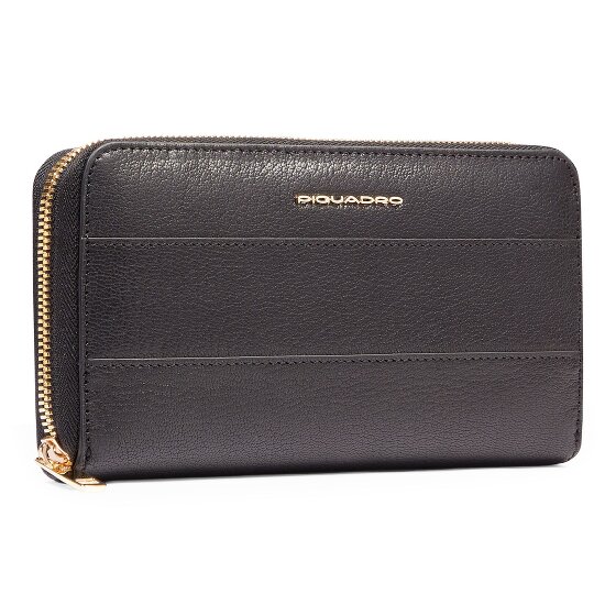 Piquadro Patricia Portemonnee RFID-bescherming Leder 19 cm